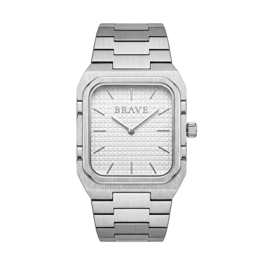 Brando ~ Orologio Silver-White BRAVE