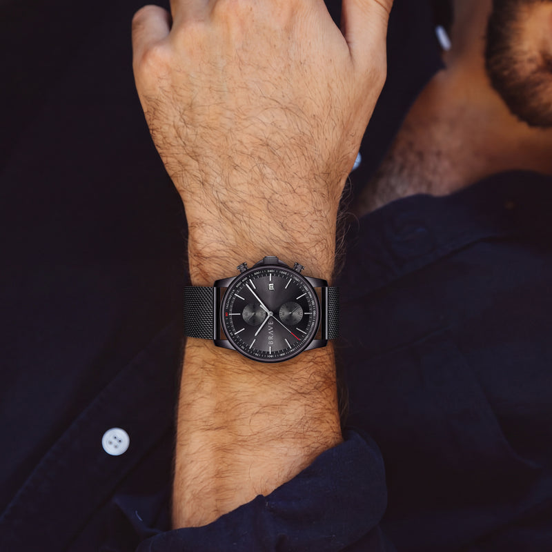 Montre BRAVE ~ Atlantis Black