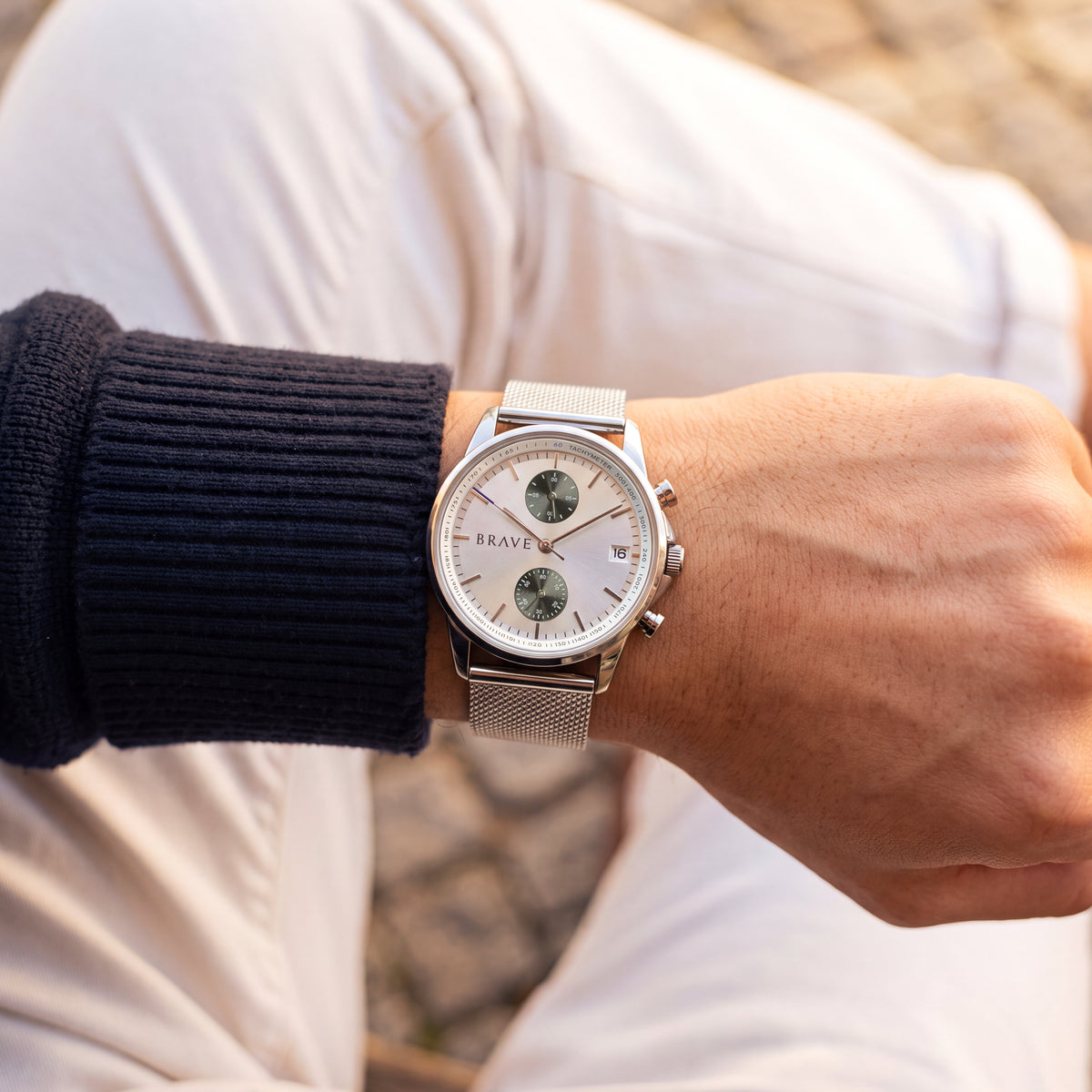 Montre BRAVE ~ Atlantis Silver