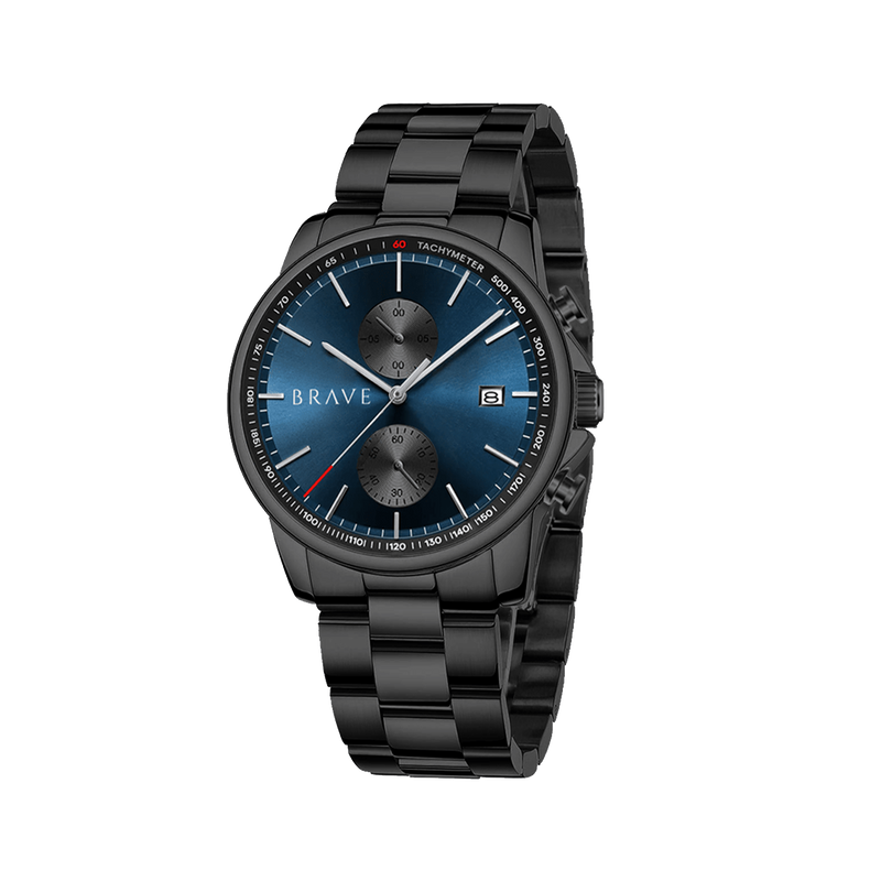 Montre BRAVE ~ Monarca Black-Dark Blue