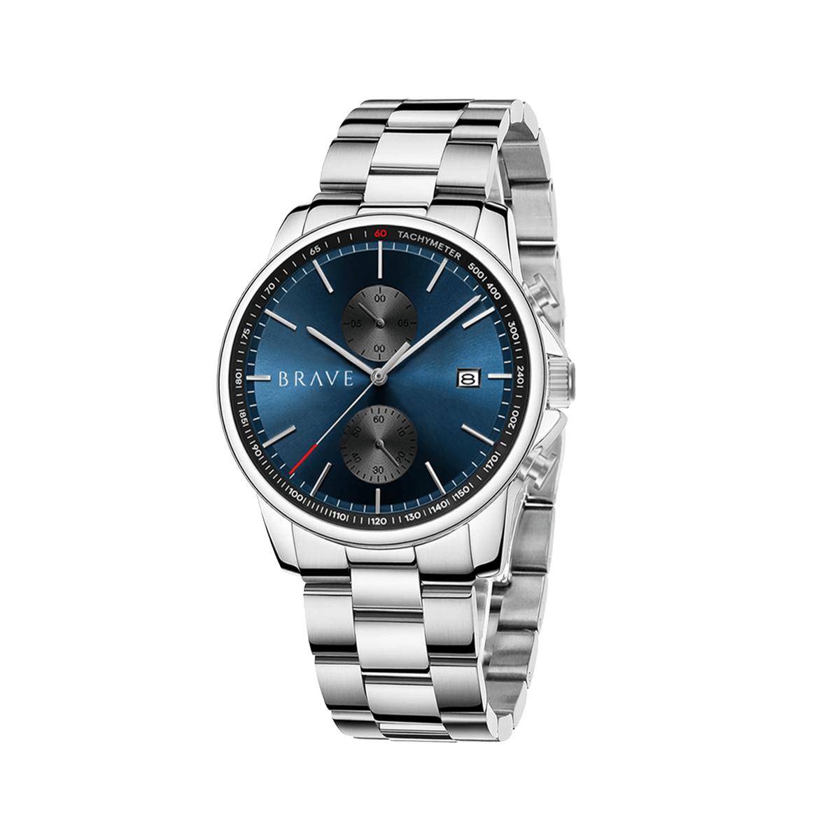 Montre BRAVE ~ Monarca Silver-Dark Blue