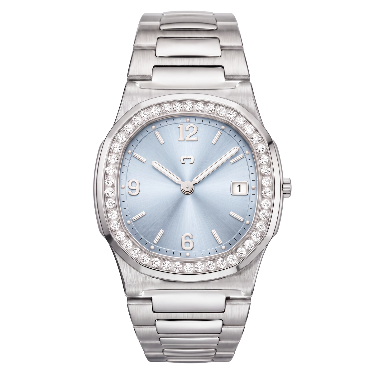 Uhr Prestige ~ Silber-Blau