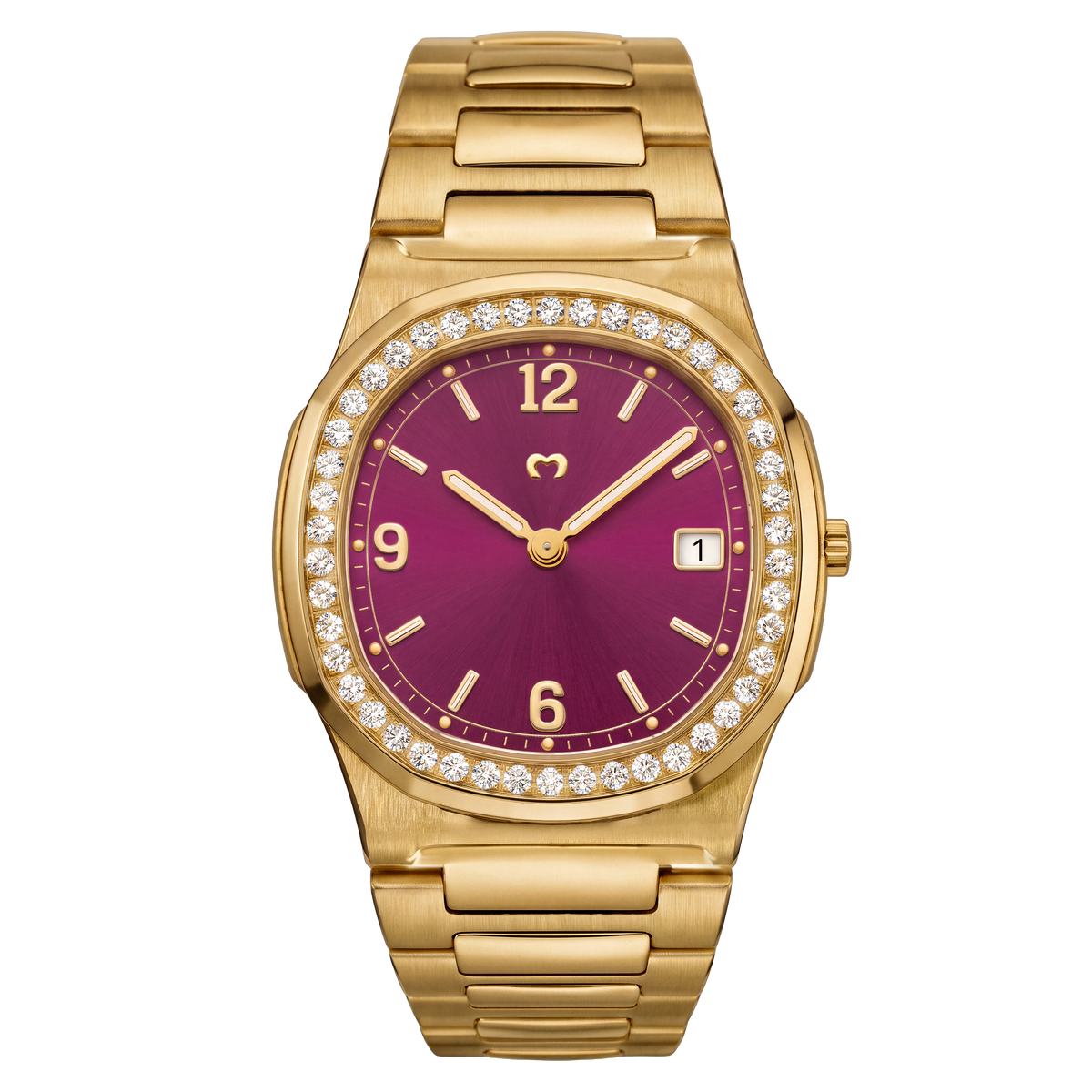 Prestige-Uhr ~ Gold-Granat