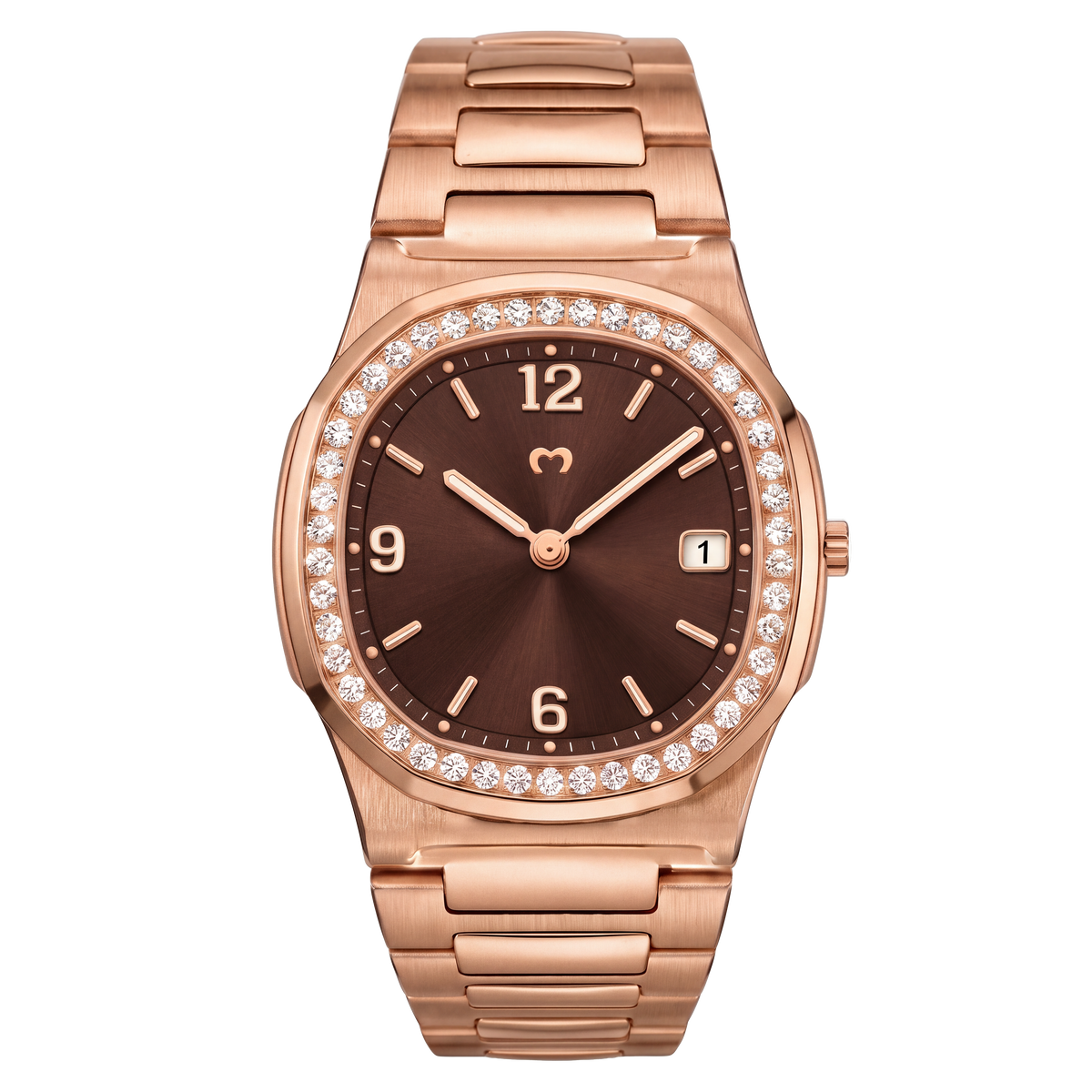 Orologio Prestige ~ Rose Gold-Marrone