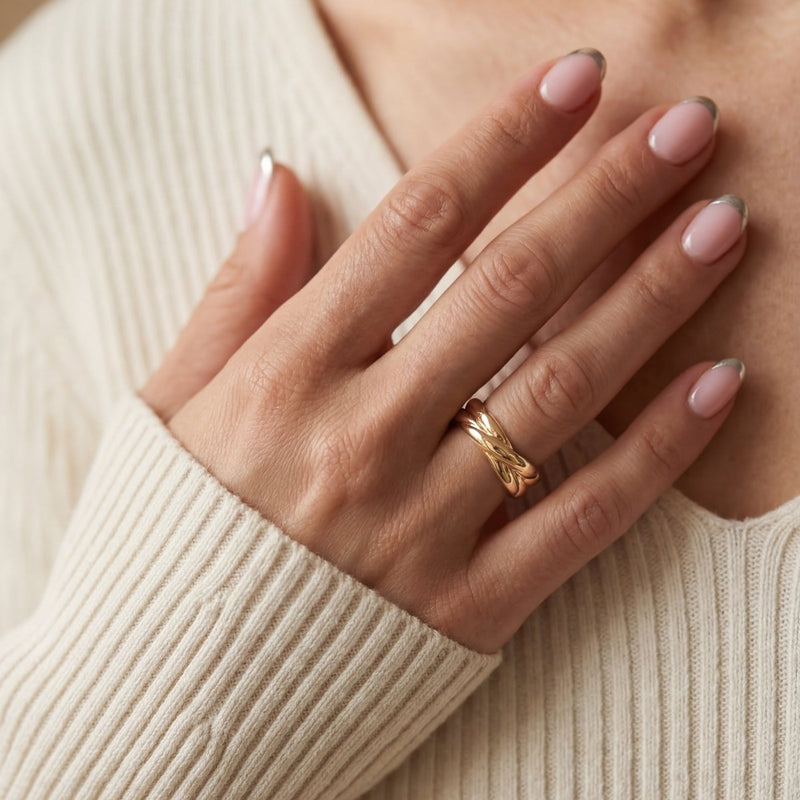 Bague enlacée
