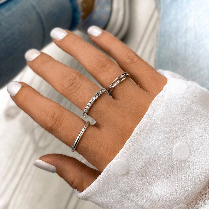 Bague polie