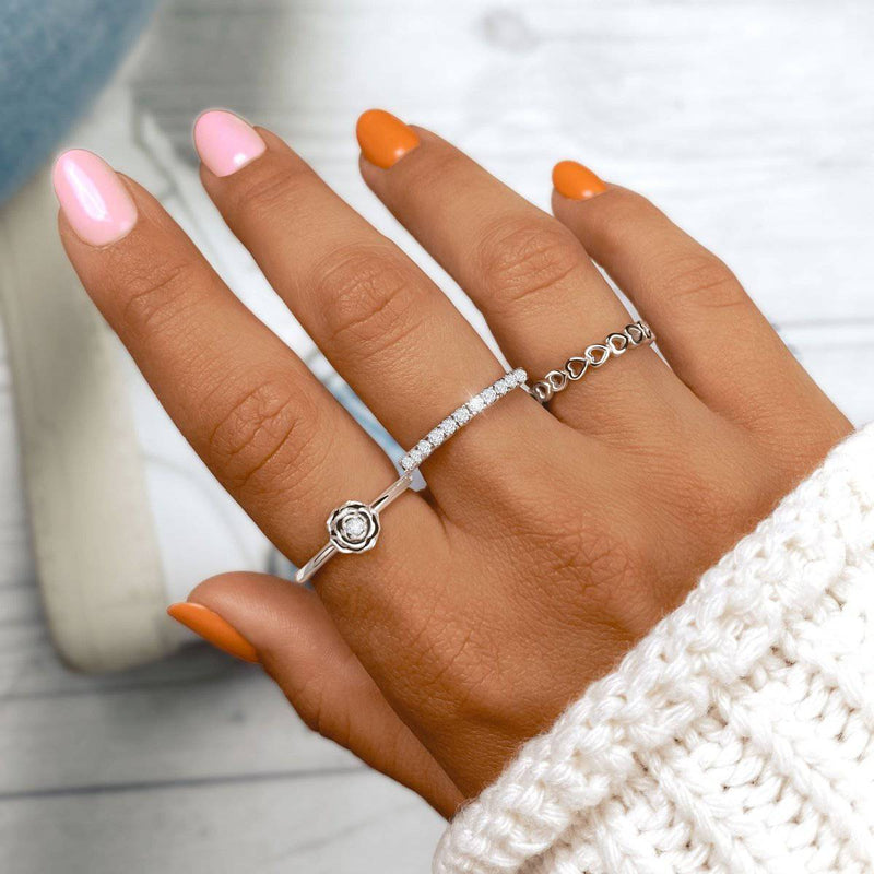 Bague polie