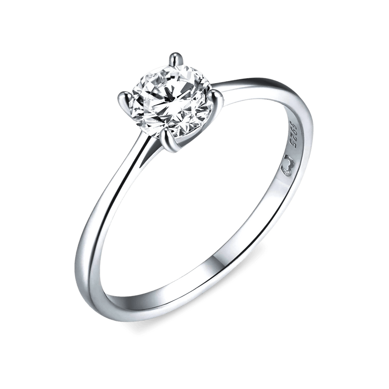 Bague ovale en zirconium