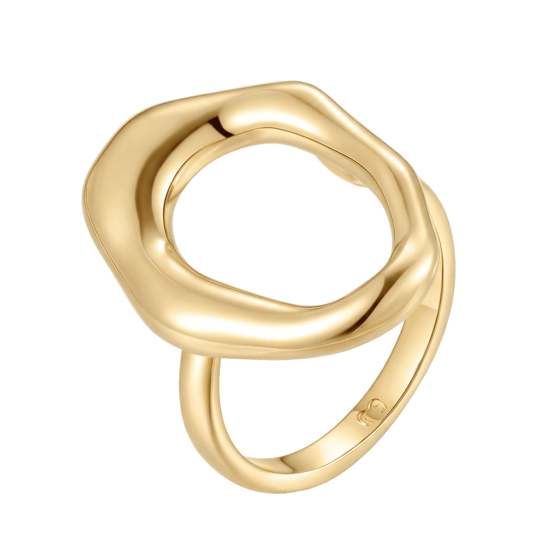 Bague cercle asymétrique
