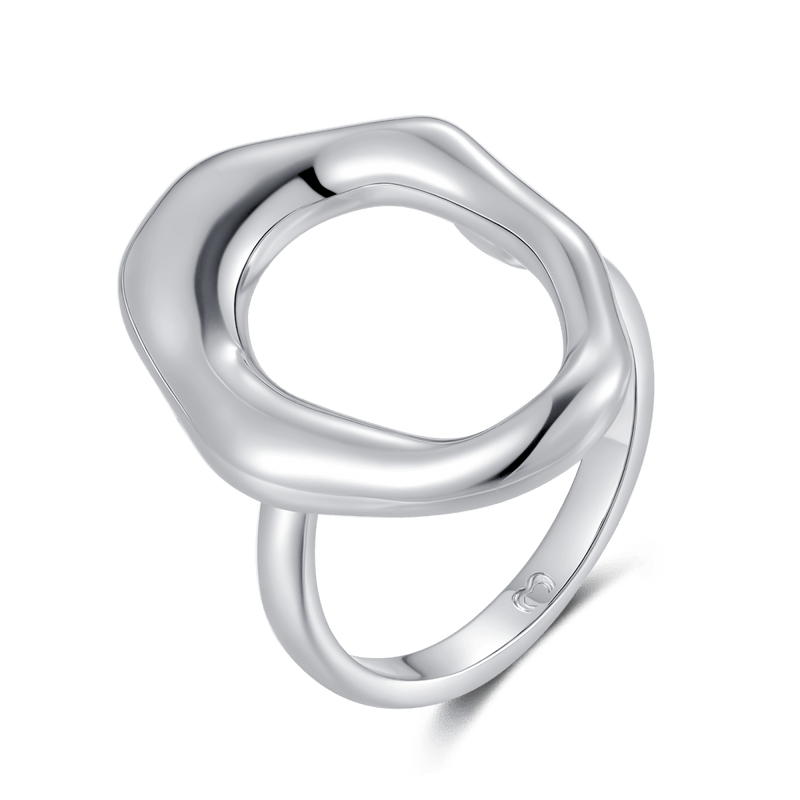 Bague cercle asymétrique