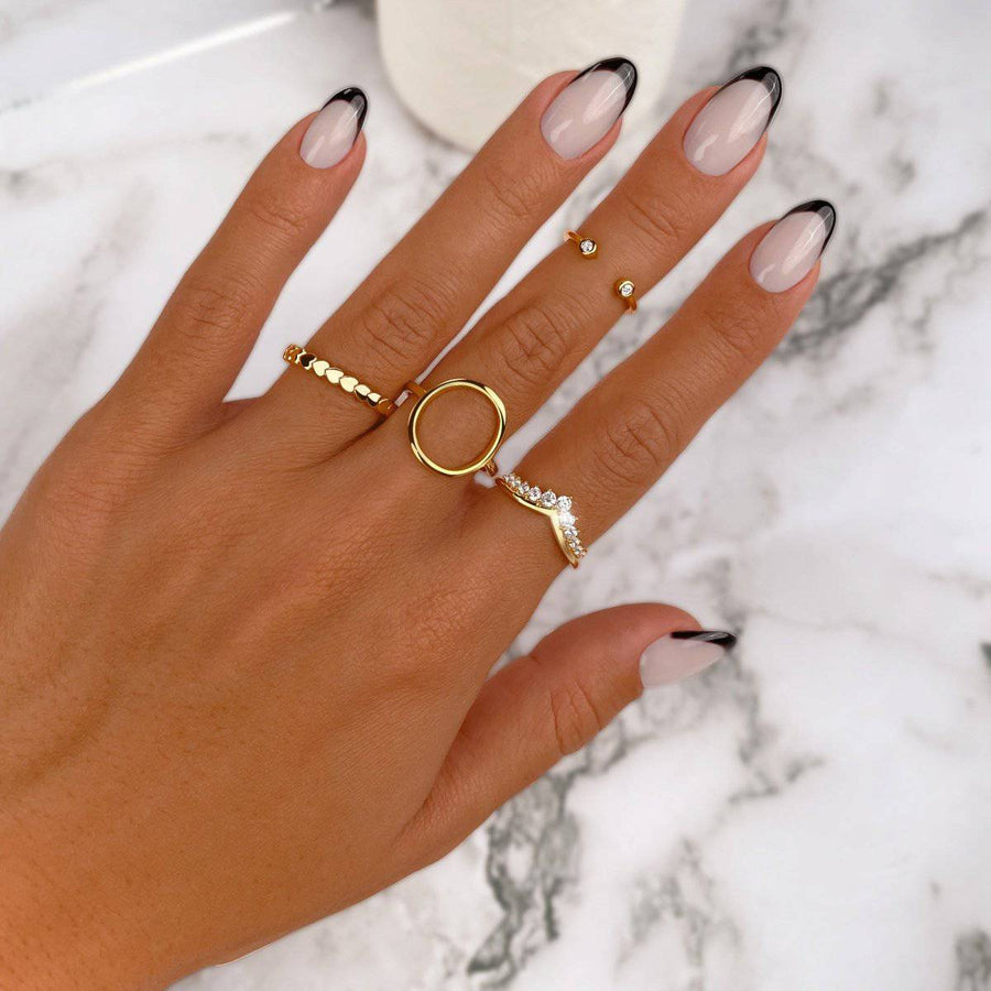 Bague Couronne à zircons