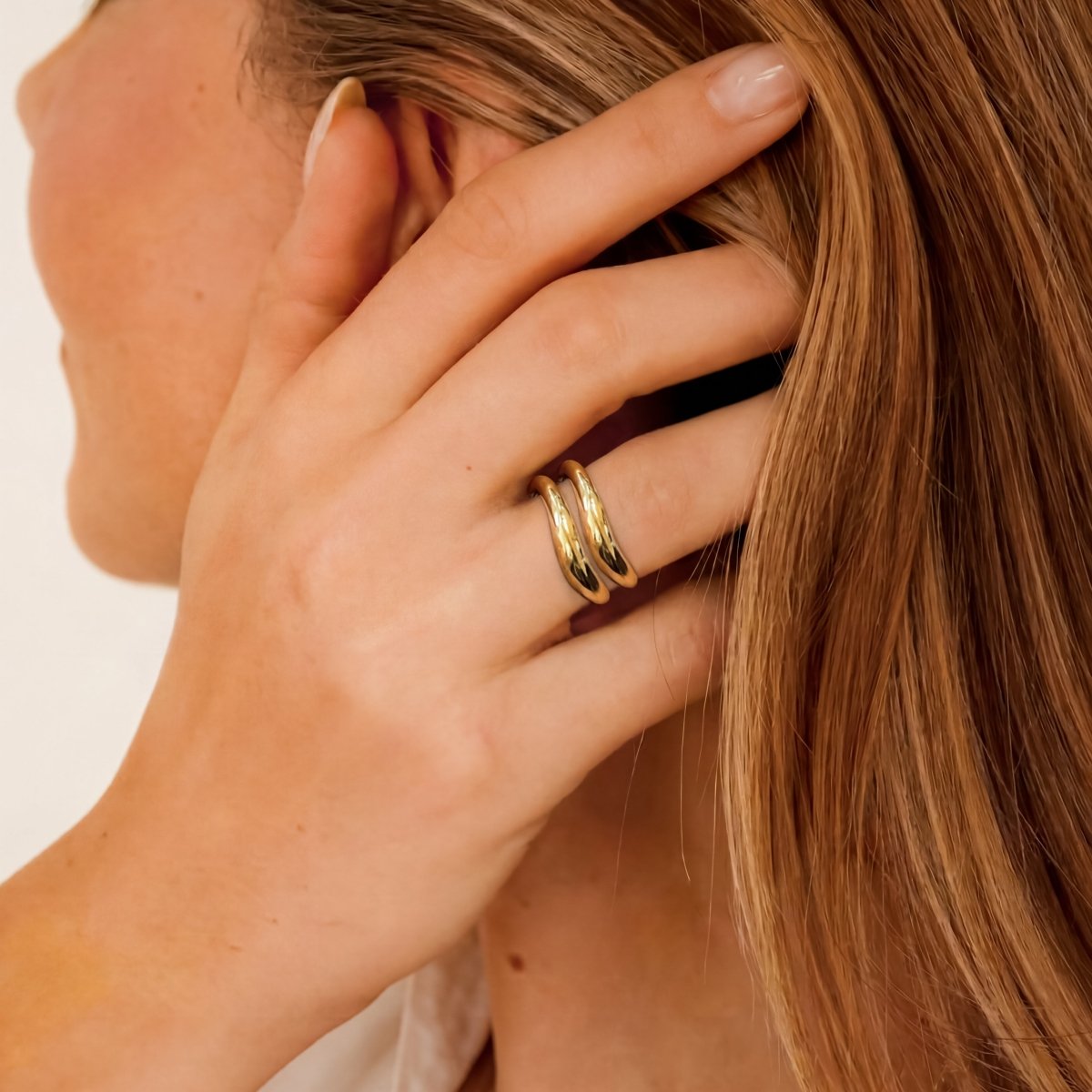 Anillo Curva Pulida - LePetiteMarie
