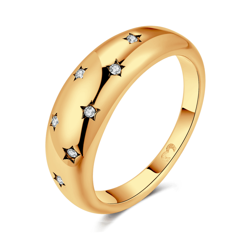 Anneau étoiles réfléchissantes