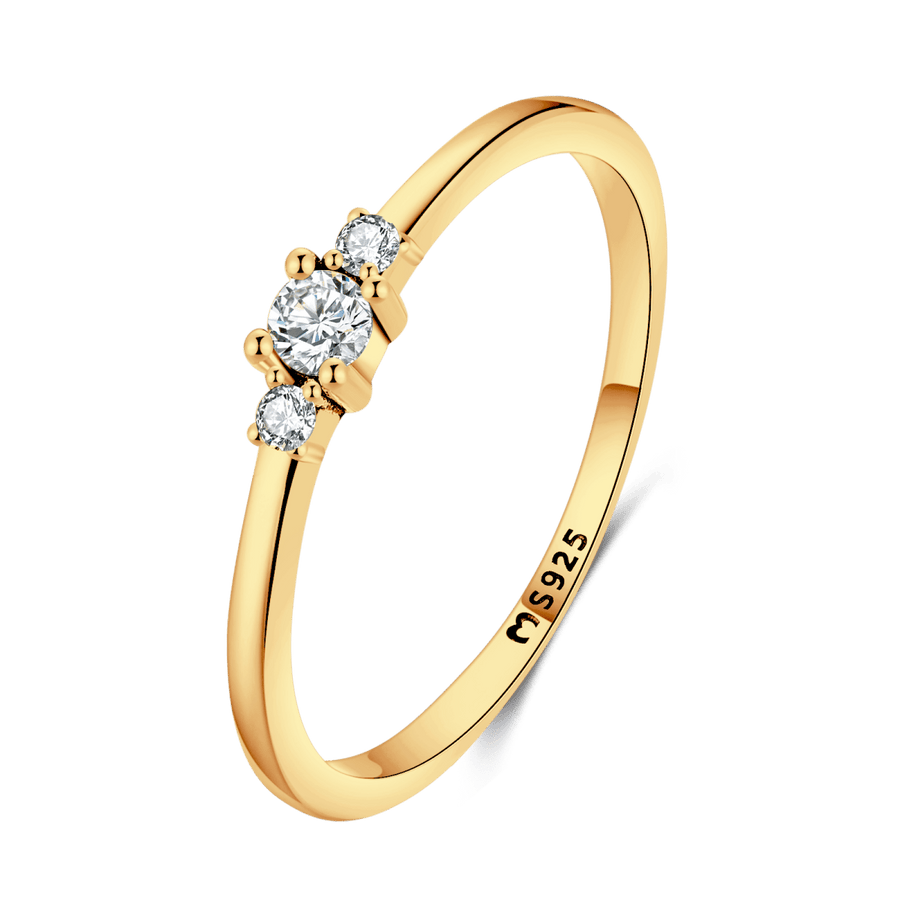 Bague Color Range · Plaqué Or 18K / 5 / Zircone