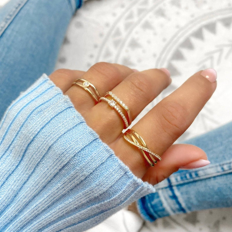 Bague glacée