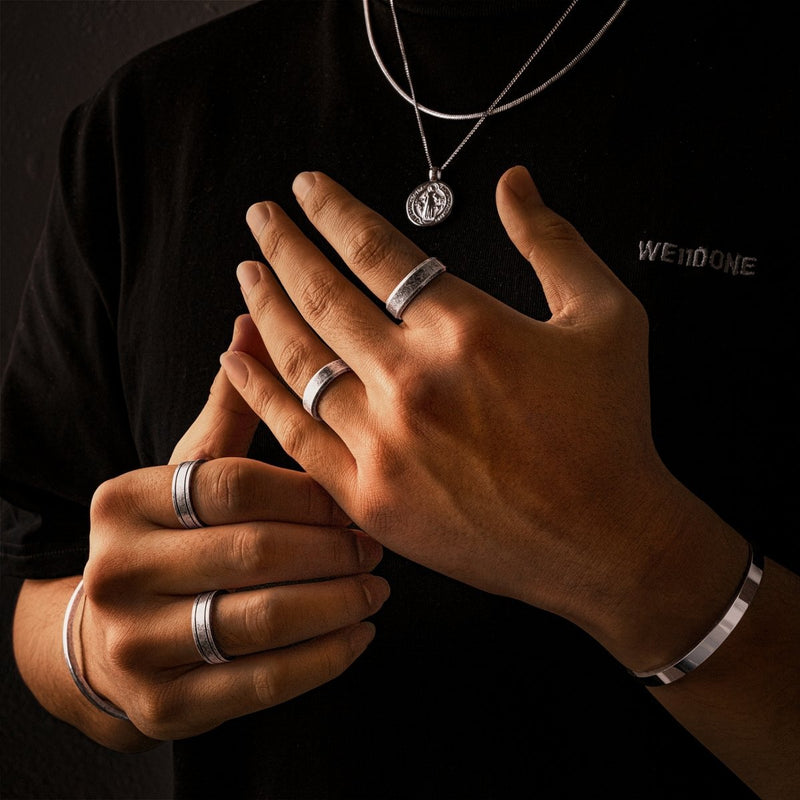 Bague homme BRAVE basalte