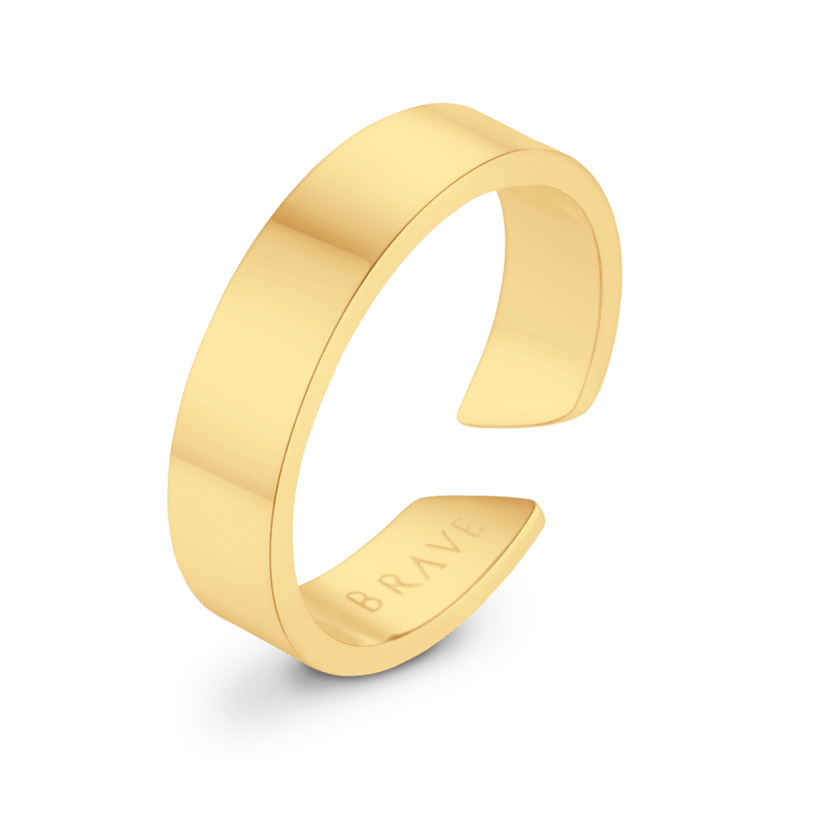 Bague homme Circum BRAVE · Plaqué Or 18K
