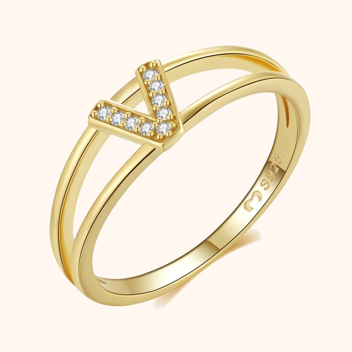 Anillo Iniciales Doradas - LePetiteMarie