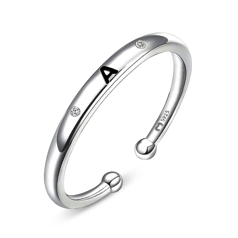 Bague Initial Letter
