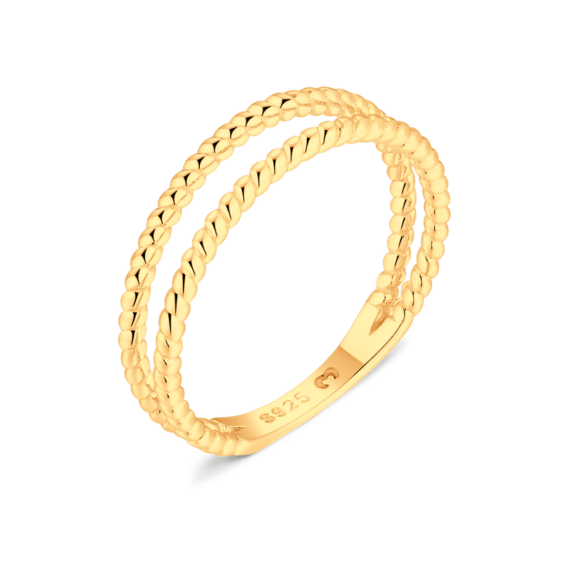 Bague Lignes Tressées