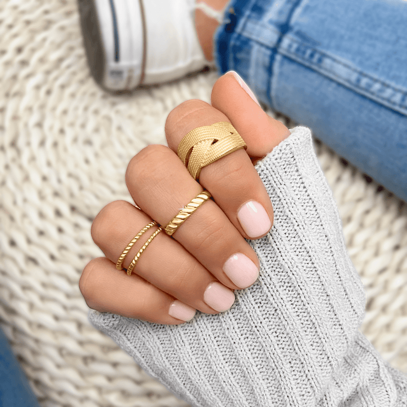 Bague Lignes Tressées