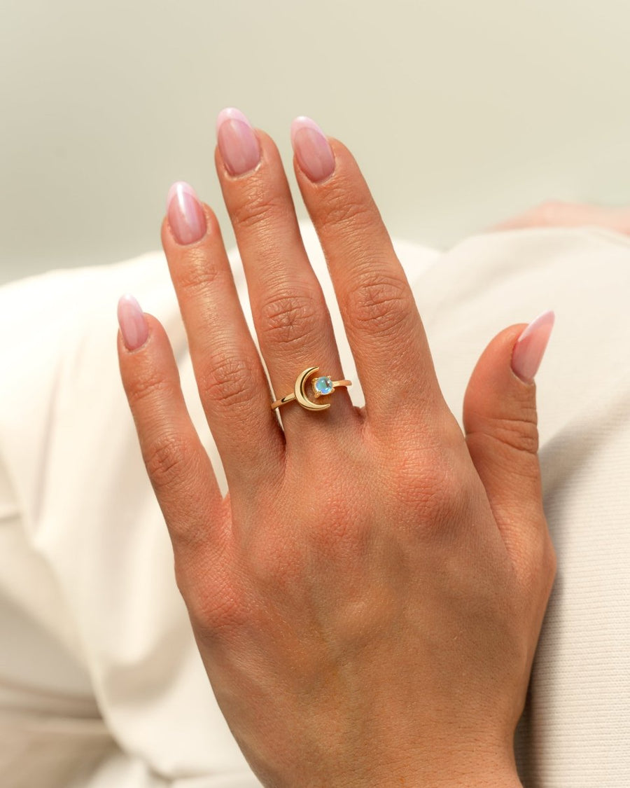Bague Lune décroissante