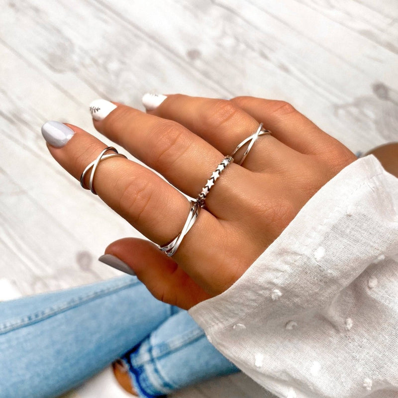 Bague midi double