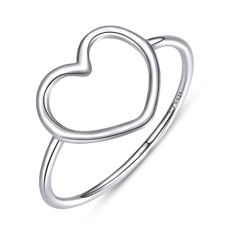 Bague cœur minimaliste