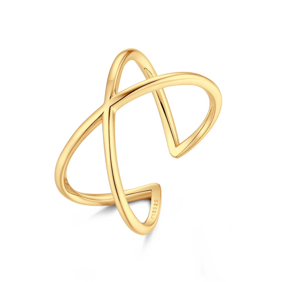 Moldau-Ring · 18K-Vergoldung