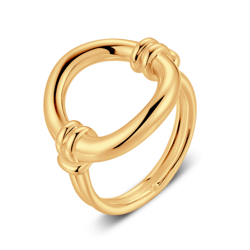 Bague ovale entrelacé
