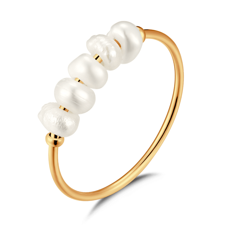 Bague perles simplicité