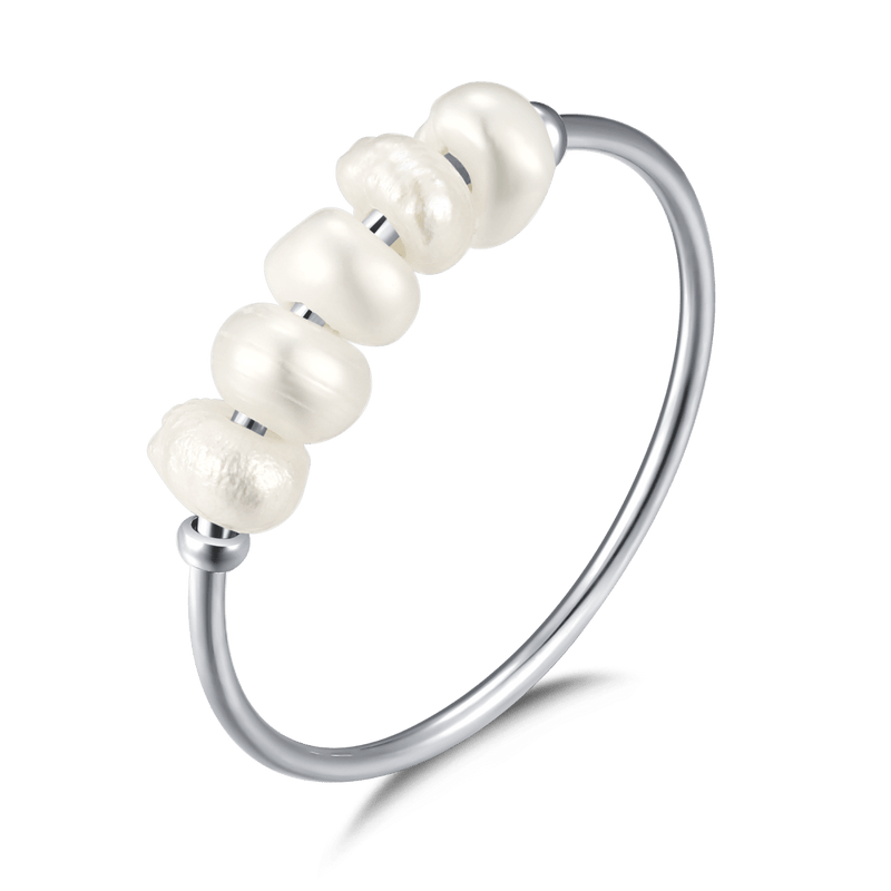 Bague perles simplicité