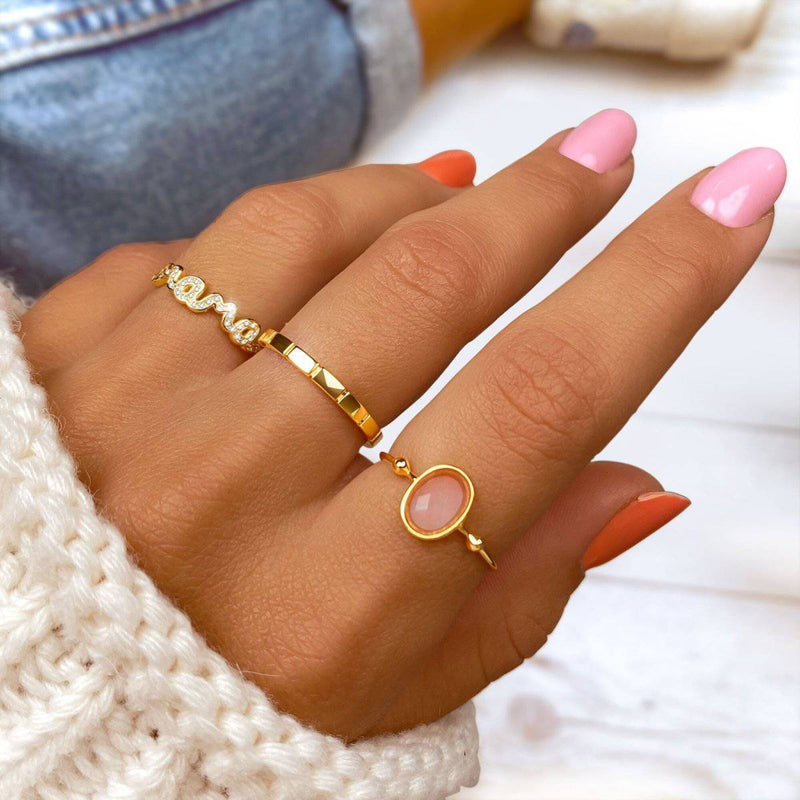Bague rose éclatante