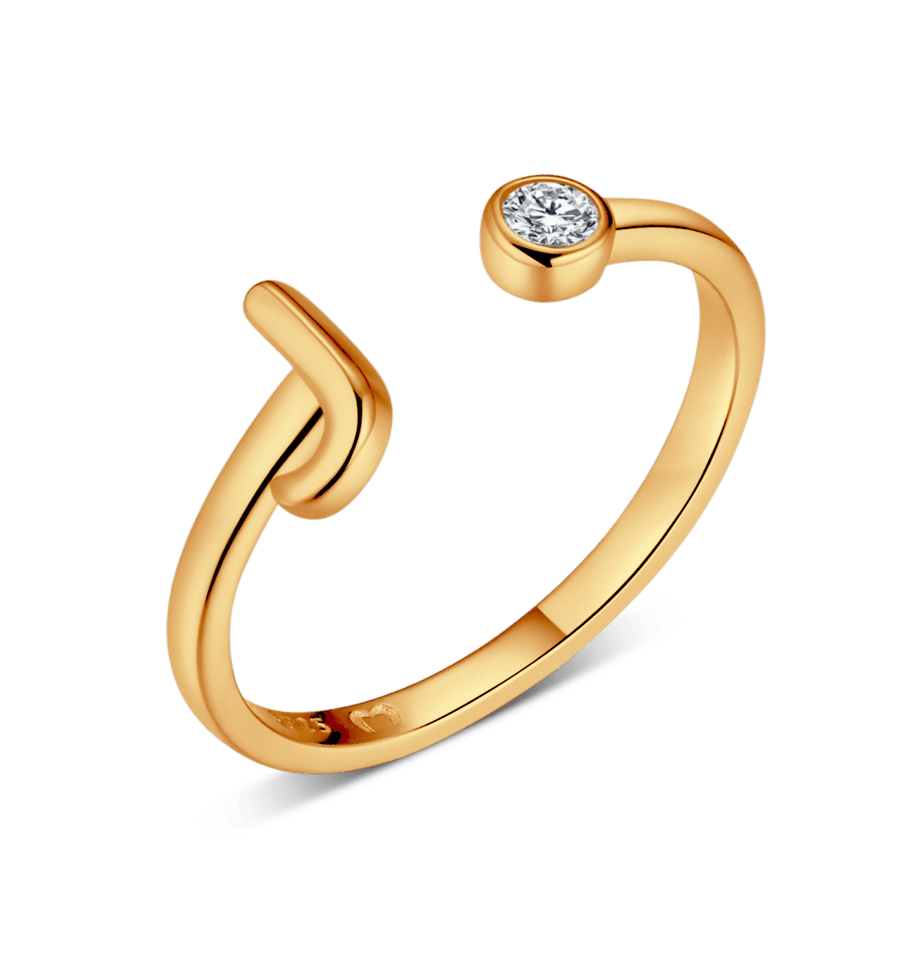 Bague Top Letter