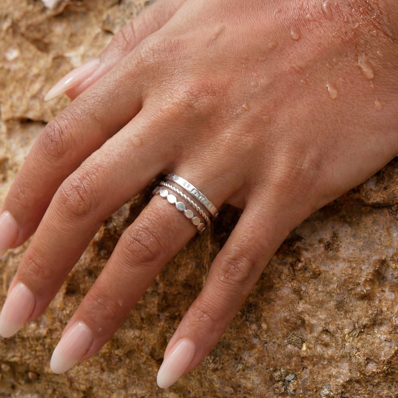 Bague triple design