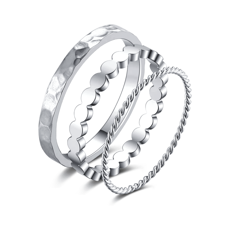Bague triple design