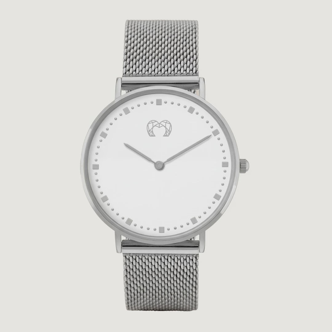 Montre Juliet ~ Argent blanc