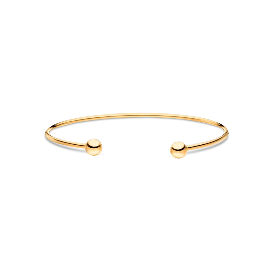 Bracelet jonc à billes · Plaqué Or 18K
