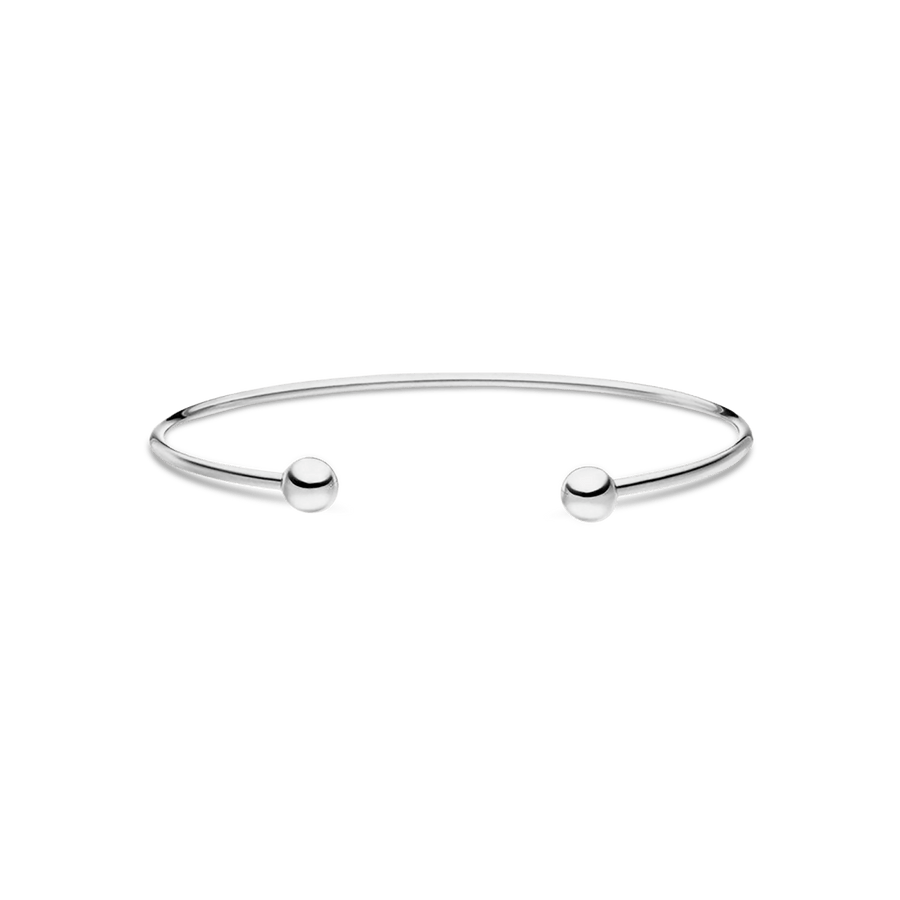 Bracelet jonc à billes · Argent
