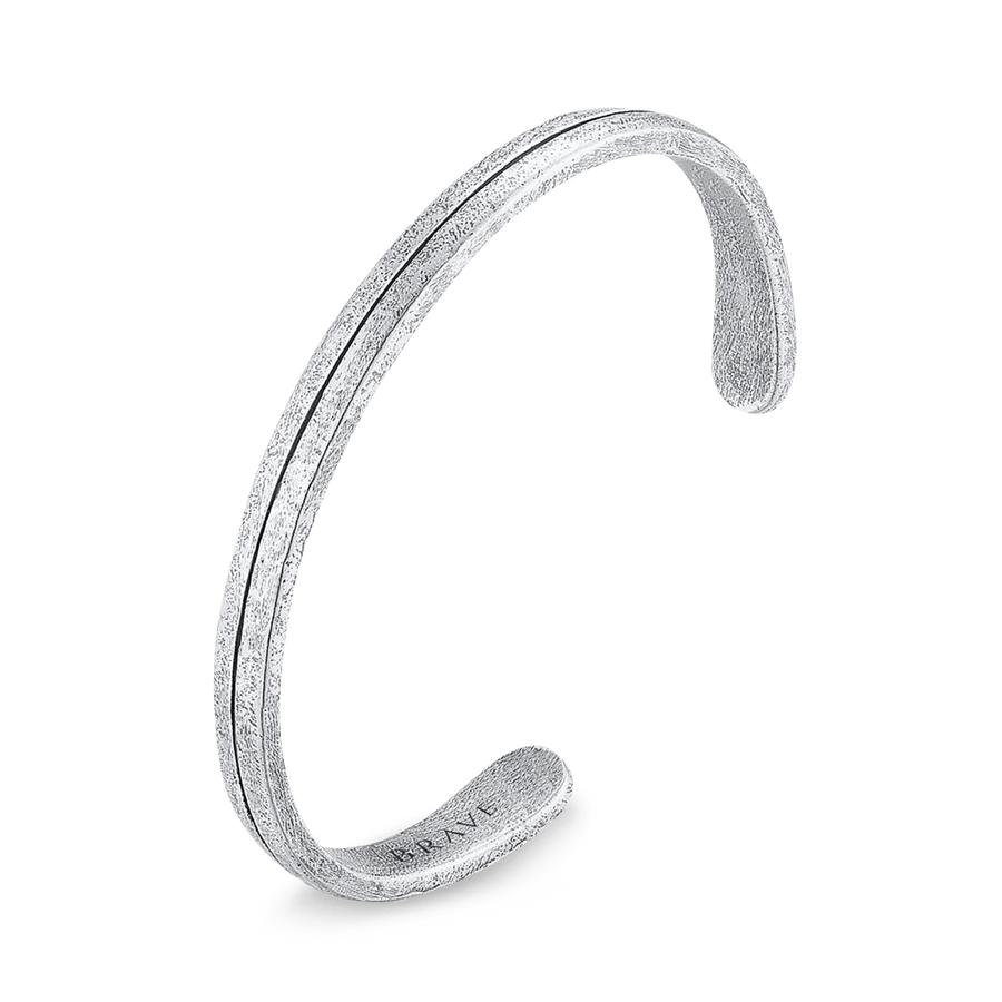 Bracelet Homme BRAVE Horizon · Maté / Argent