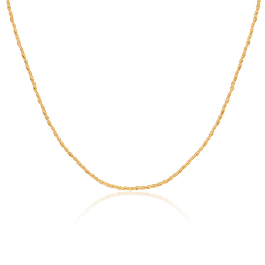 Collana sottile con pizzo · Placcatura in Oro 18K