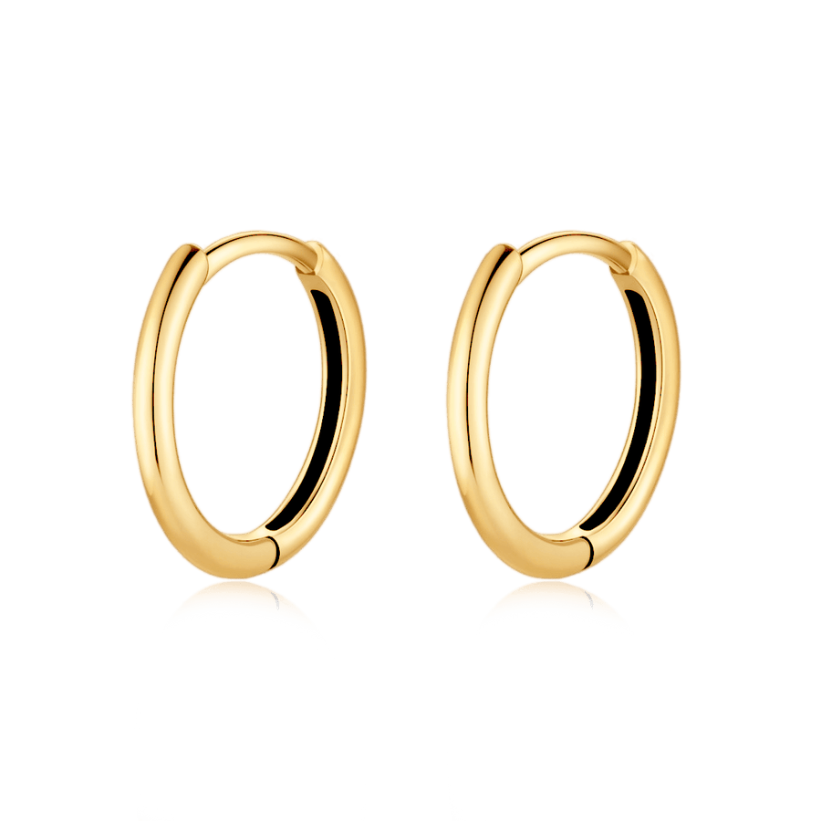Chaîne fine · Plaqué Or 18K / Créoles (Une paire)