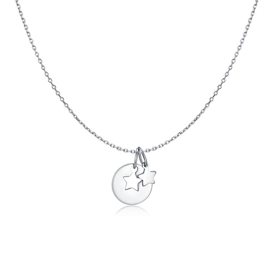 Himmlische Halskette – personalisiert · Silber