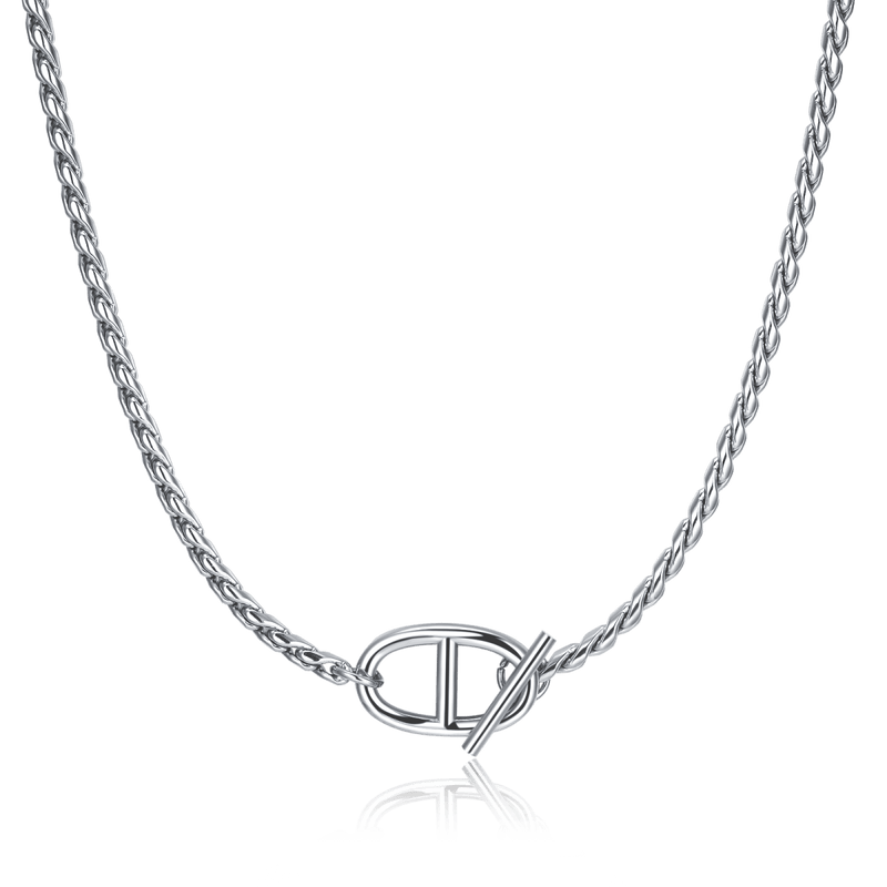Collier à fermoir frontal