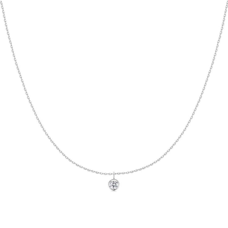 Collier Couleurs de l’année · Argent / 4-Diamant / Petite chaîne avec zircone