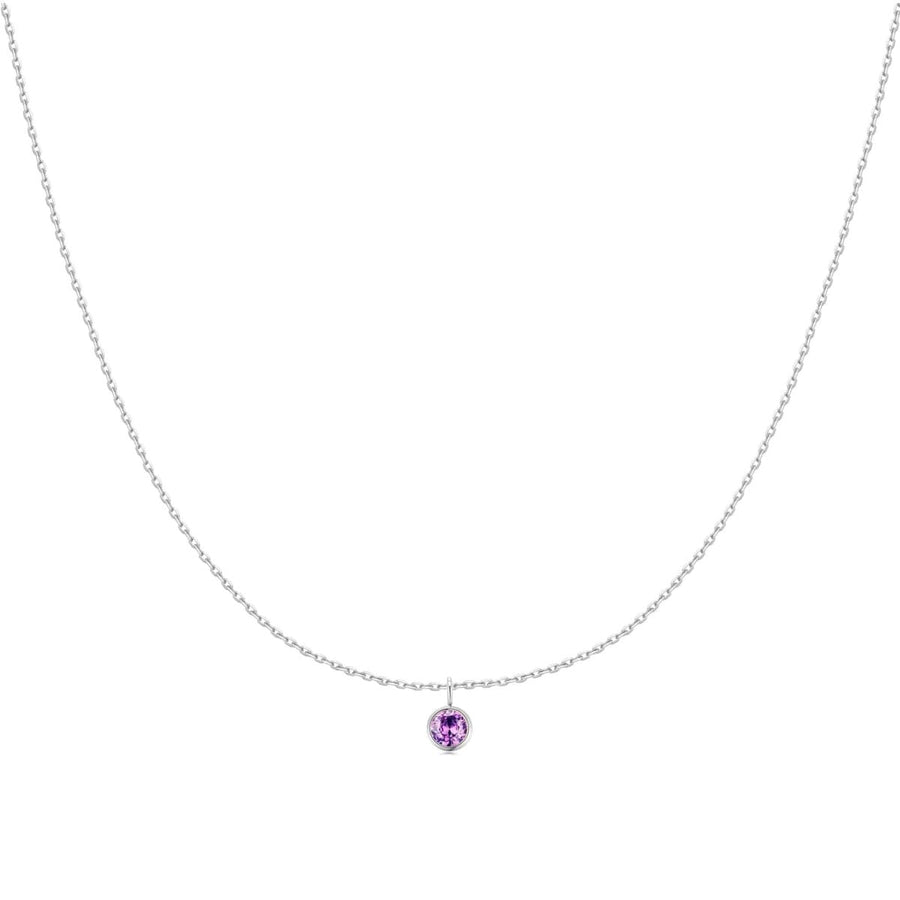 Collier Couleurs de l’année · Argent / 2-Améthyste / Petite chaîne avec zircone