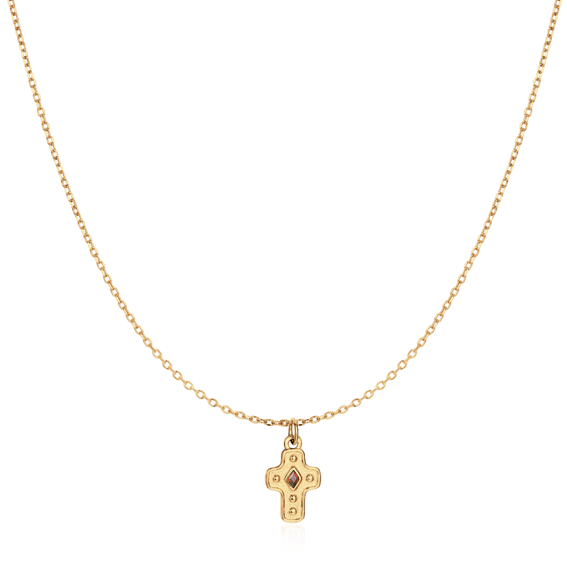 Collier croix diamantée