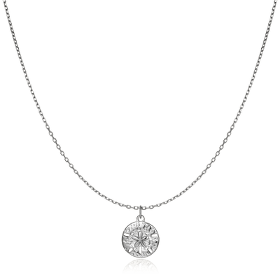 Collier fleur en relief