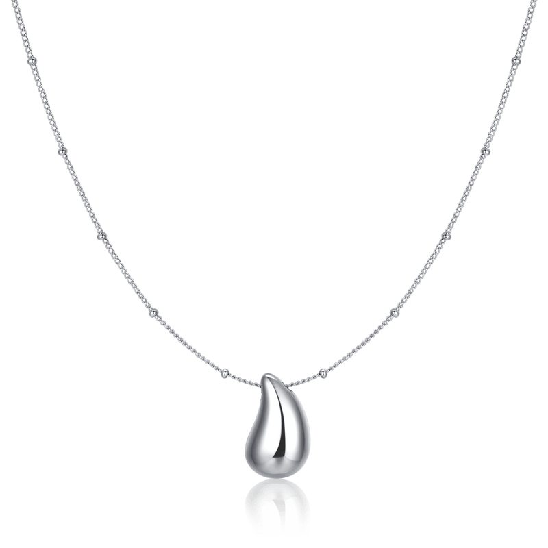 Collier goutte polie