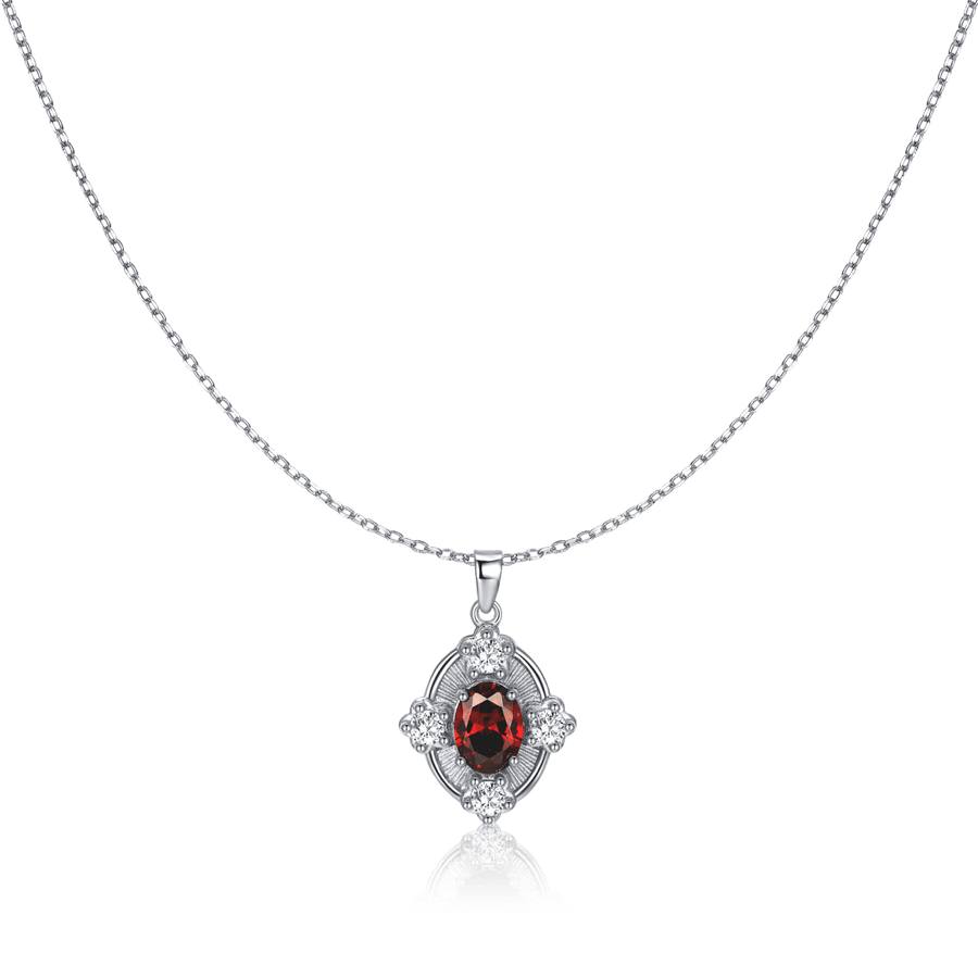 Collier Grenat · Argent